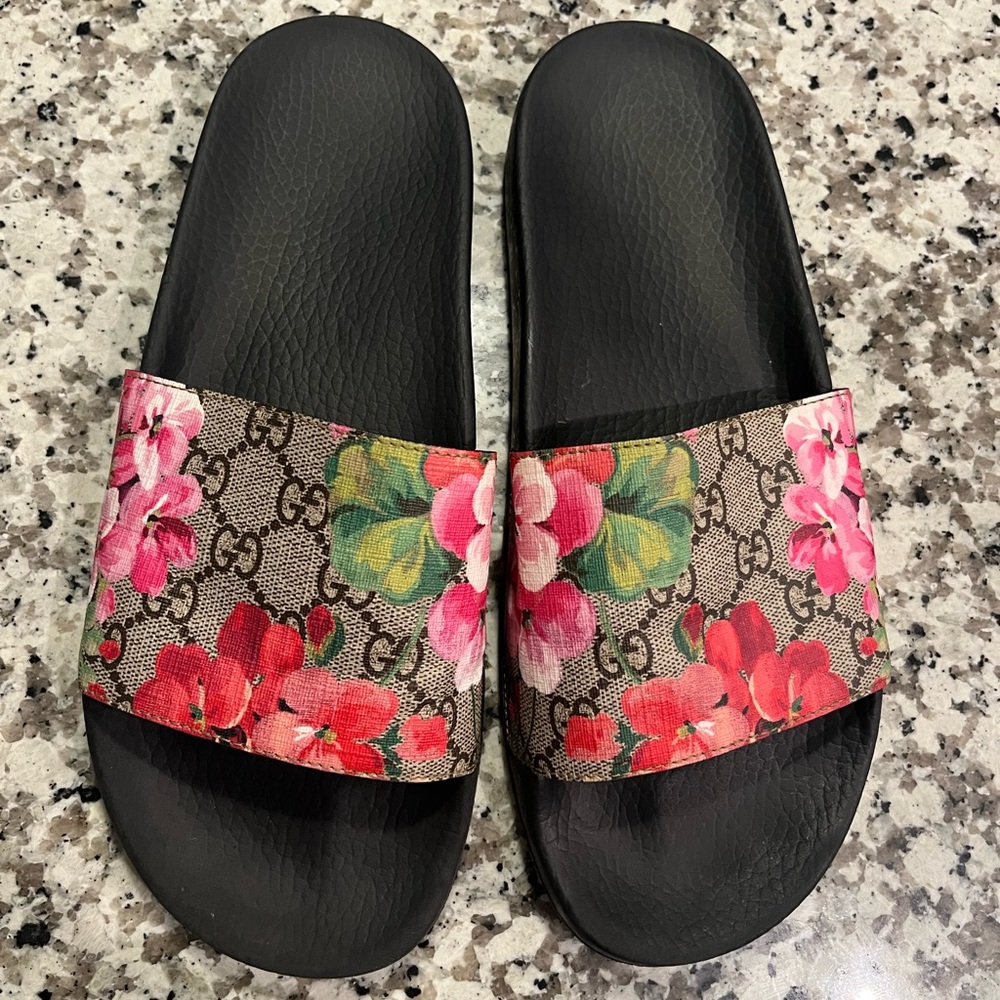 Gucci Blooms Supreme Slides